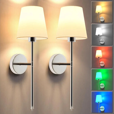 Wireless Wall Sconce with Remote (2 Pack)