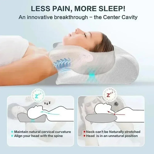 LumaRest™ Ergonomic Memory Foam Pillow