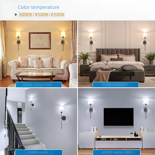 Wireless Wall Sconce with Remote (2 Pack)